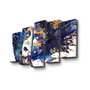 Wallity Cuadro Decorativo en Lienzo de 5 Piezas Multicolor